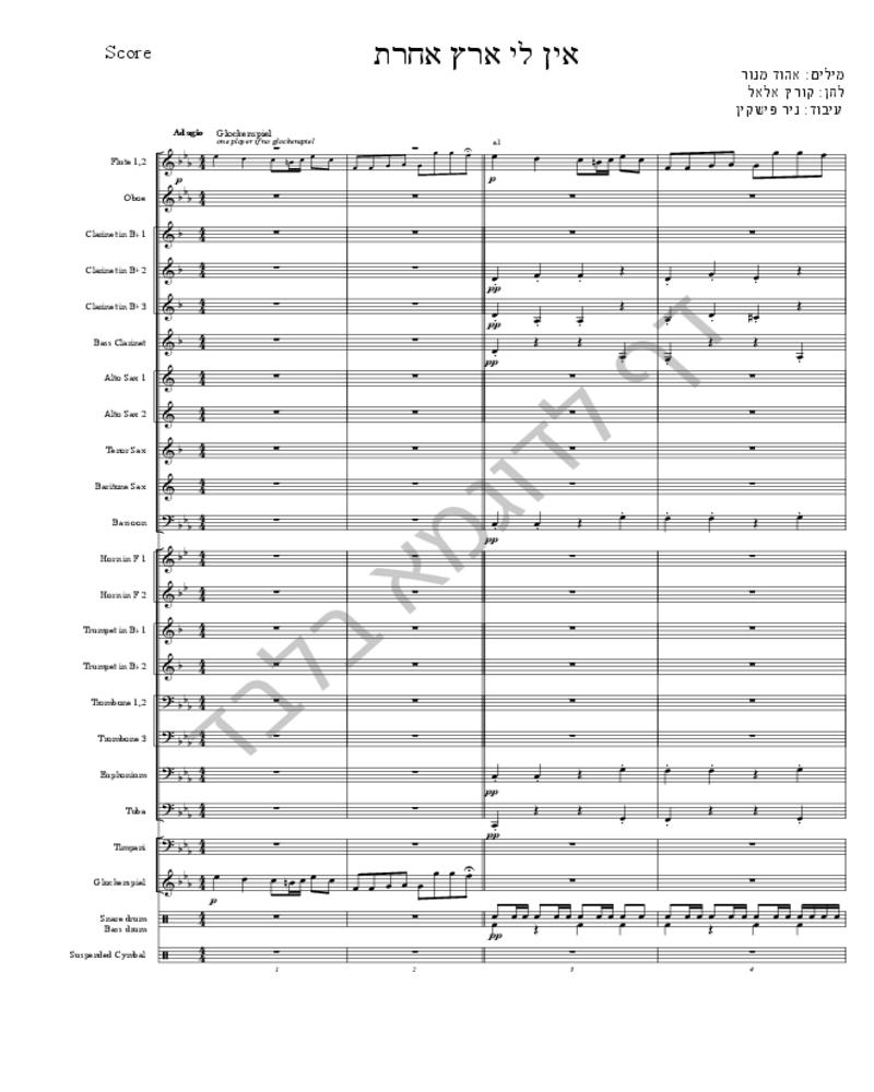 אין לי ארץ אחרת-image