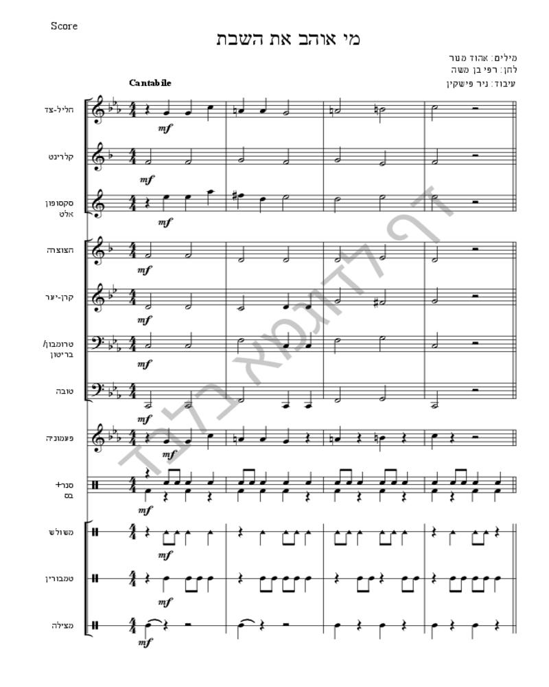 מי אוהב את השבת-image